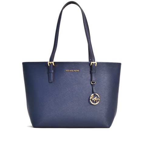 michael kors jet set navy purse